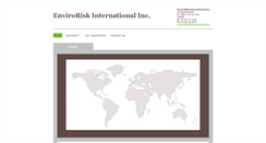 Desktop Screenshot of envirorisk-int.com